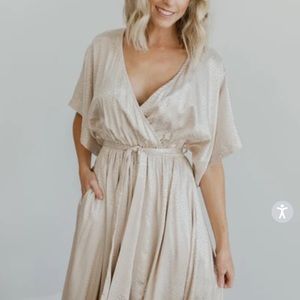 SAVANNAH IVORY PRINT KIMONO MAXI